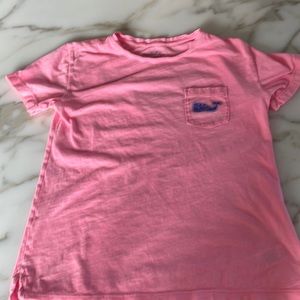 Girls Vineyard Vines size medium pink shortsleeved t-shirt.